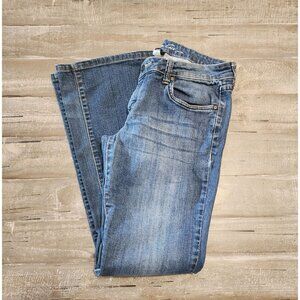 Kenneth‎ Cole Mens Bootcut Jeans Size 27 Blue Denim Cotton/Spandex